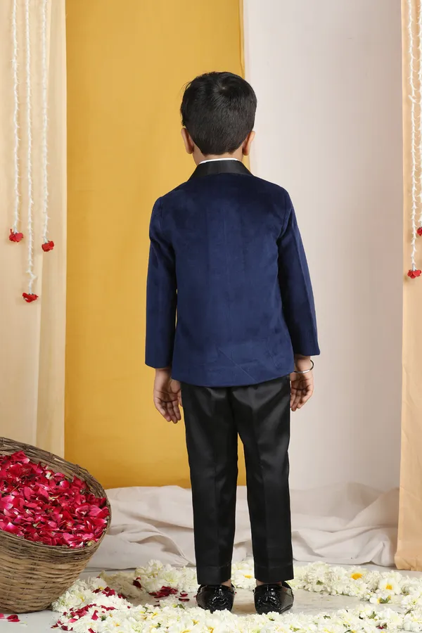Velvet_Suit_With_Shirt_N_Pant_Blue