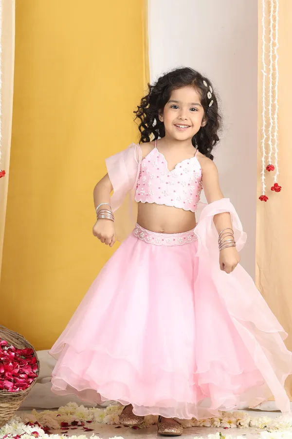 Pearl_Work_On_Blouse_With_Organza_Lehenga_Pink