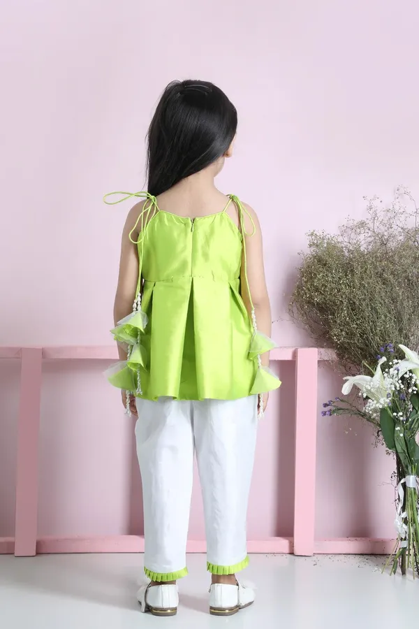 Peplum_Suit_With_Harem_Pants_Green