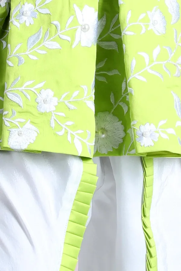 Peplum_Suit_With_Harem_Pants_Green