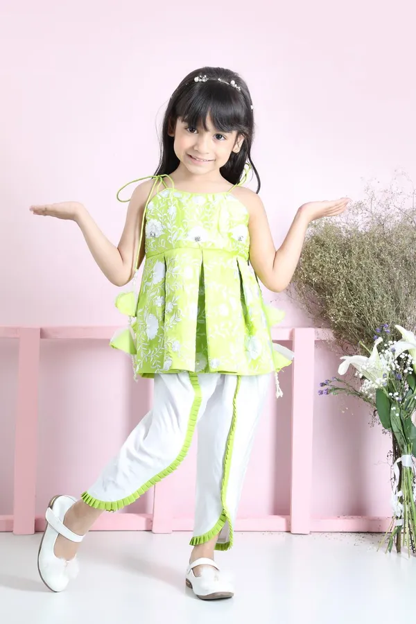 Peplum_Suit_With_Harem_Pants_Green