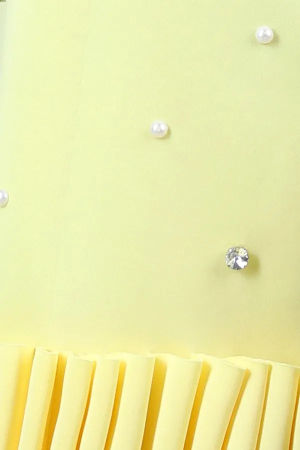 Dress_Fabric_3d_Pleats_Yellow