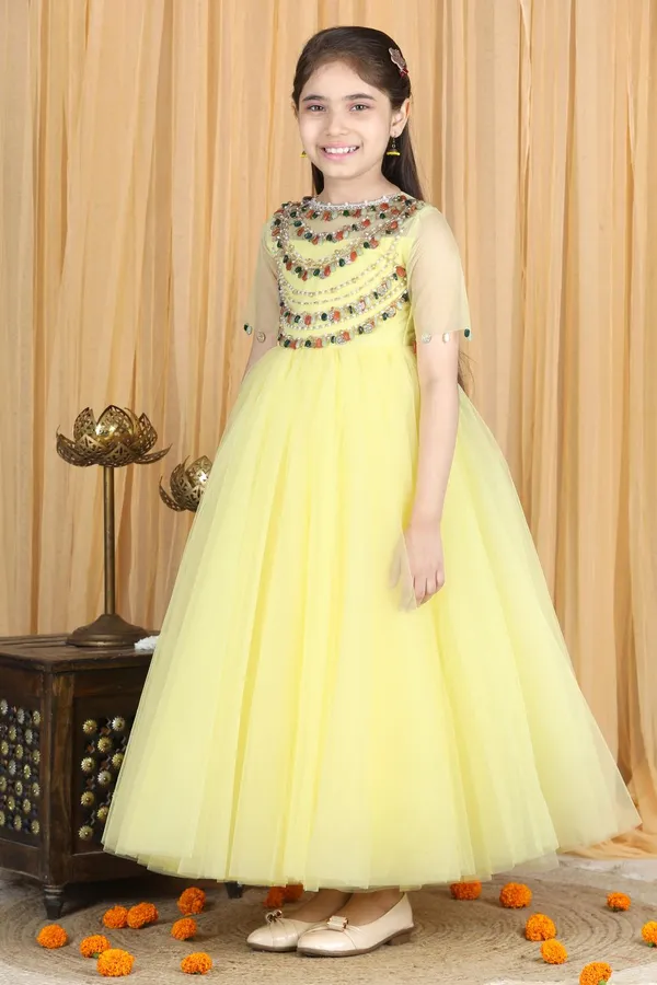 Anarkali_With_Embroidert_Yellow