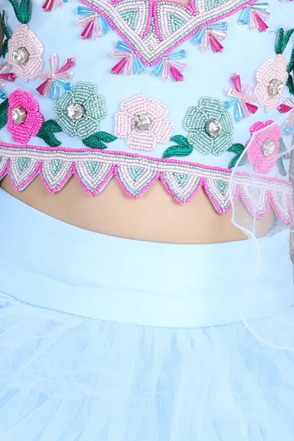 Handwork_Blouse_And_Tulle_Lehenga_Sky_Blue