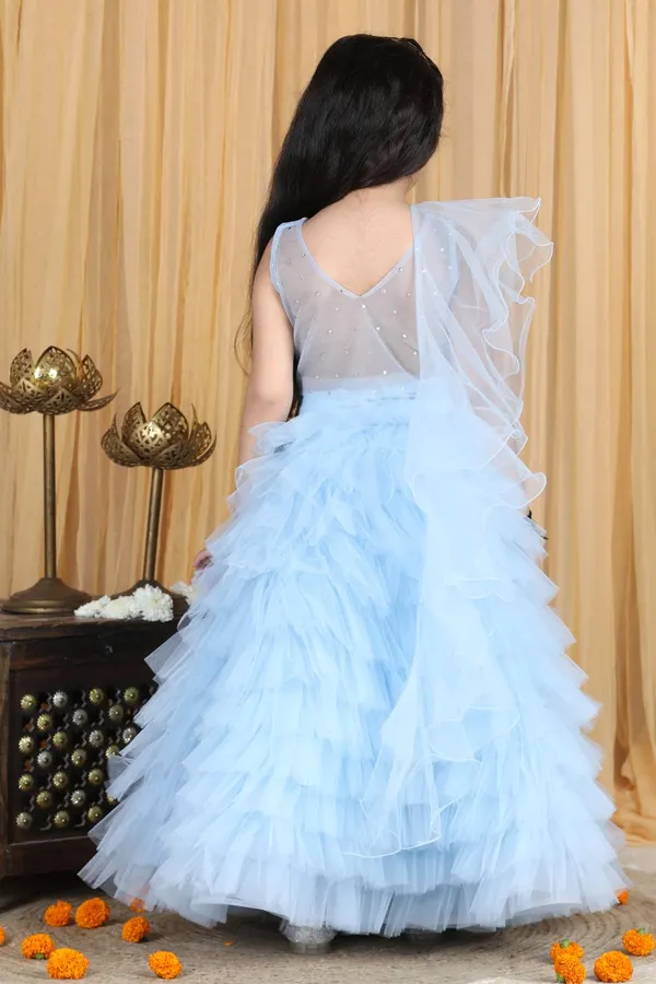 Handwork_Blouse_And_Tulle_Lehenga_Sky_Blue