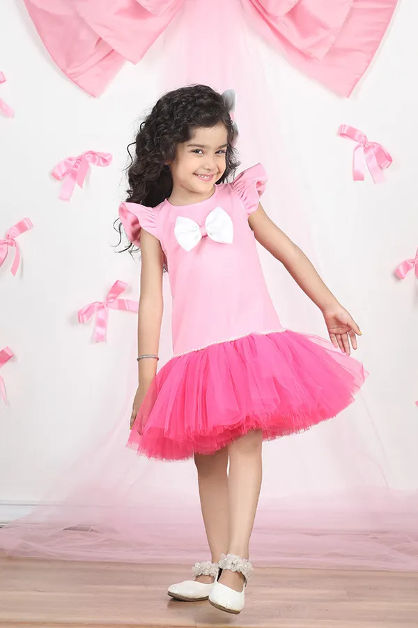 Pink_Dress_With_Bow_N_Net_Pink