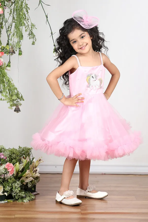 Pink_Unicorn_Embroidered_Dress_With_Tulles_N_Hair_Clip_Pink