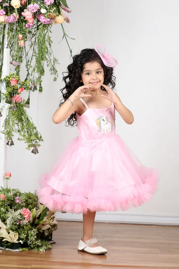 Pink_Unicorn_Embroidered_Dress_With_Tulles_N_Hair_Clip_Pink