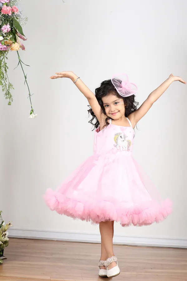 Pink_Unicorn_Embroidered_Dress_With_Tulles_N_Hair_Clip_Pink