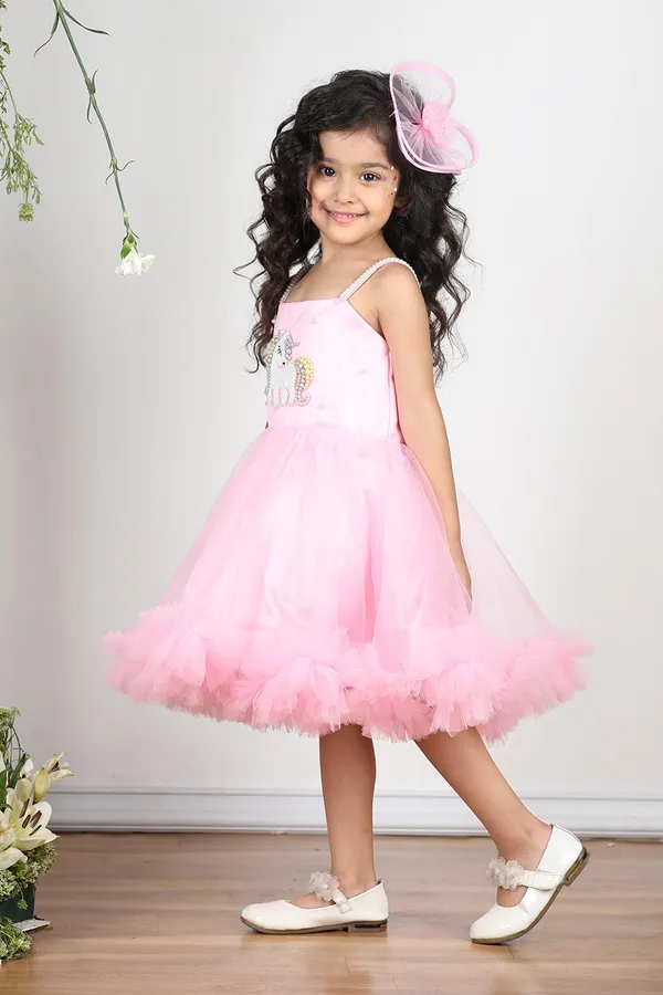 Pink_Unicorn_Embroidered_Dress_With_Tulles_N_Hair_Clip_Pink