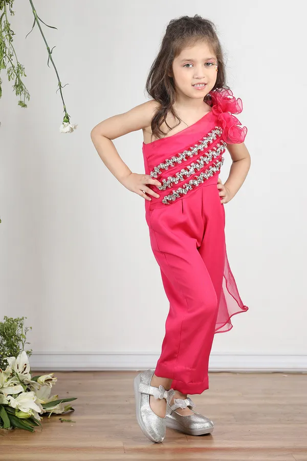 Hot_Pink_Off_Shoulder_Jumpsuit_With_Attach_Draoe_And_Stone_And_Beads_Work_Hot_Pink