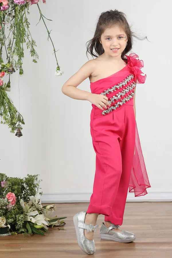 Hot_Pink_Off_Shoulder_Jumpsuit_With_Attach_Draoe_And_Stone_And_Beads_Work_Hot_Pink