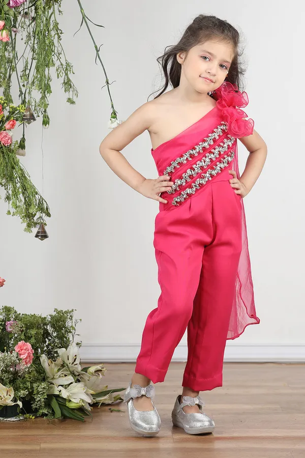 Hot_Pink_Off_Shoulder_Jumpsuit_With_Attach_Draoe_And_Stone_And_Beads_Work_Hot_Pink