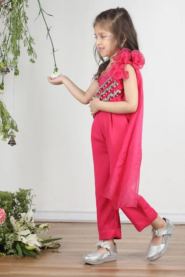 Hot_Pink_Off_Shoulder_Jumpsuit_With_Attach_Draoe_And_Stone_And_Beads_Work_Hot_Pink