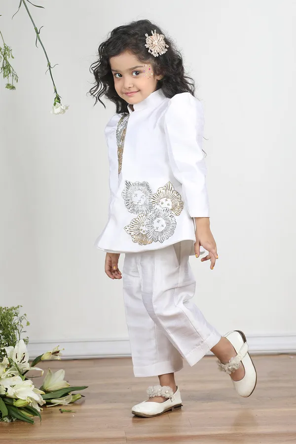White_Coat_Style_Top_With_Sequence_Embroidery_White
