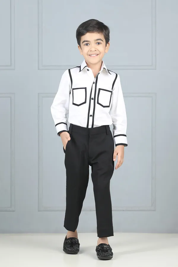 White_And_Black_Shirt_With_Taping_White_N_Black