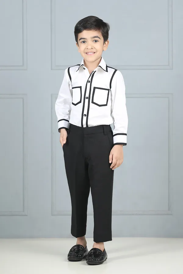 White_And_Black_Shirt_With_Taping_White_N_Black