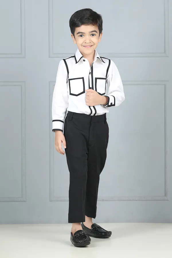 White_And_Black_Shirt_With_Taping_White_N_Black