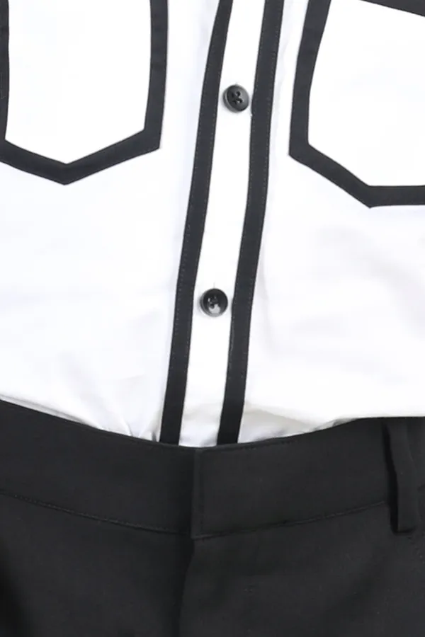 White_And_Black_Shirt_With_Taping_White_N_Black