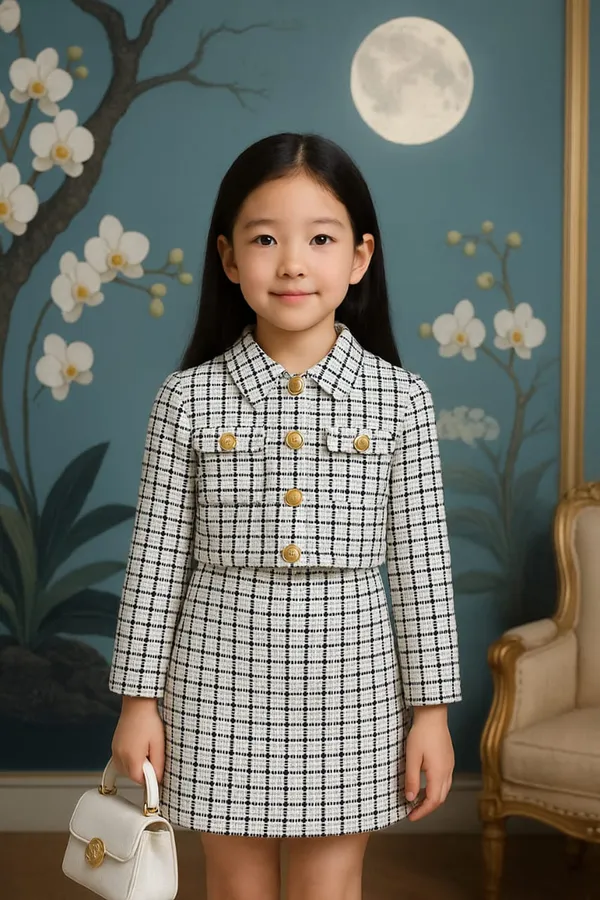 White_Coat_N_Skirt_With_Buttons_White