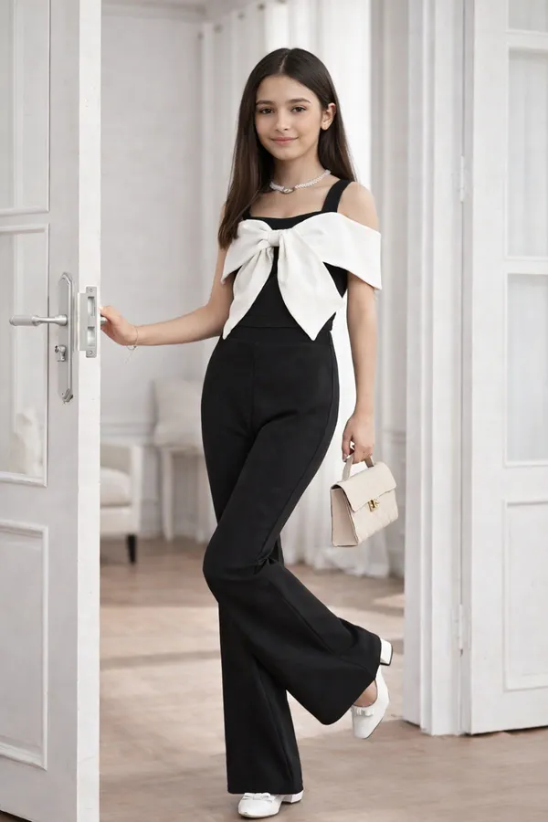 Black_White_Jumpsuit_With_Bow_Detailing_Black_White