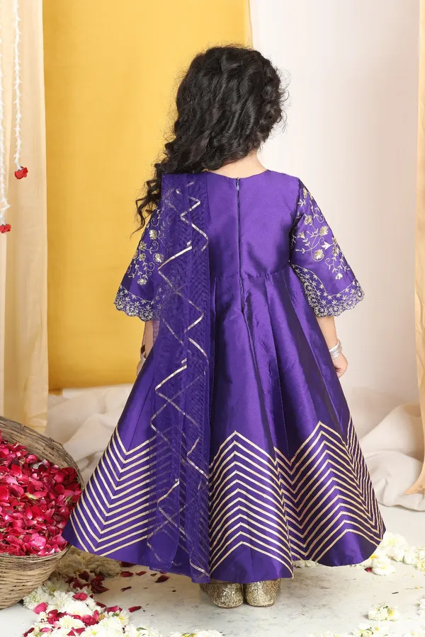Zari_N_Seqeunce_Work_On_Yoke_With_Gotta_Detailing_Purple