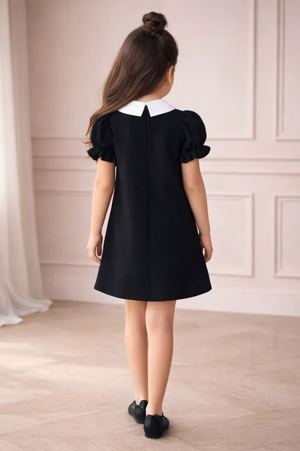 Black_Western_Dress_With_Bow_Detailing_Black