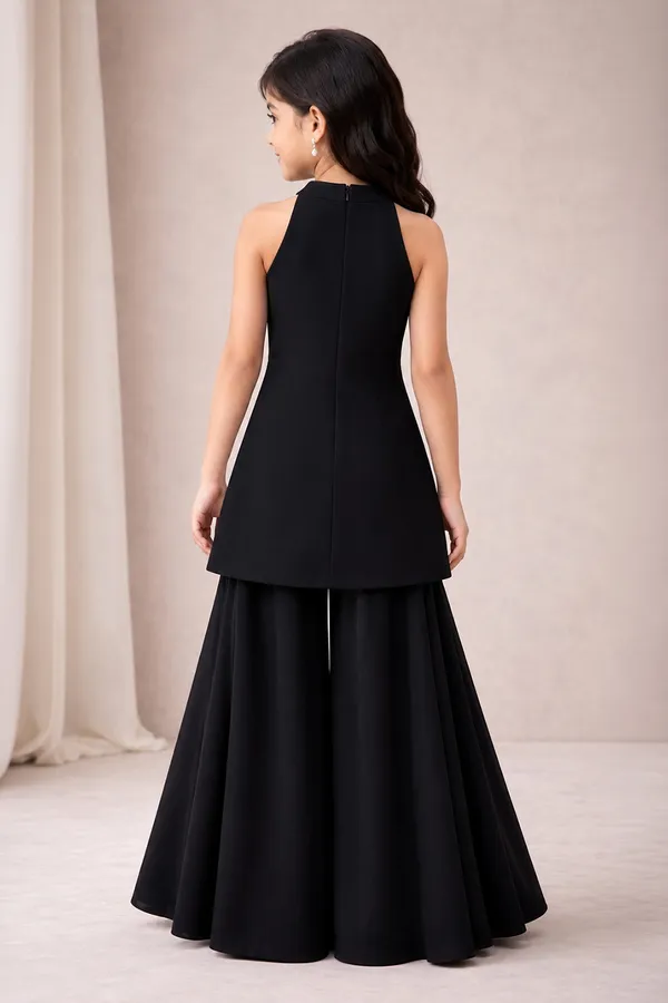 Halter_Style_Suit_With_Gharara_N_Pearl_Embroidery_Black