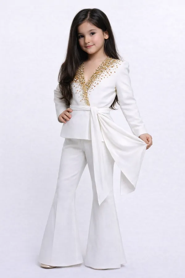 Coord_Set_With_Stone_Embroidery_And_Bow_Detailing_White