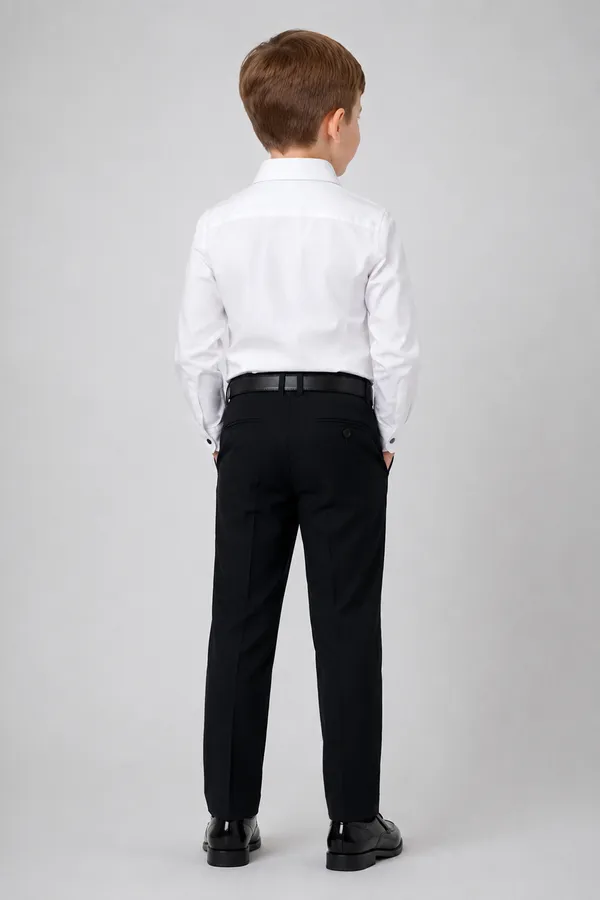 Formal_Boys_Shirt_With_Embroidered_Crest_Detailing_And_Pants_White_And_Black_Shirt_With_Pant