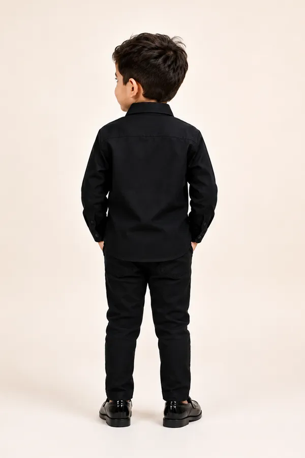 Formal_Boys_Shirt_With_Vertical_Mettalilc_Embellishment_N_Pants_Black_Shirt_With_Pant
