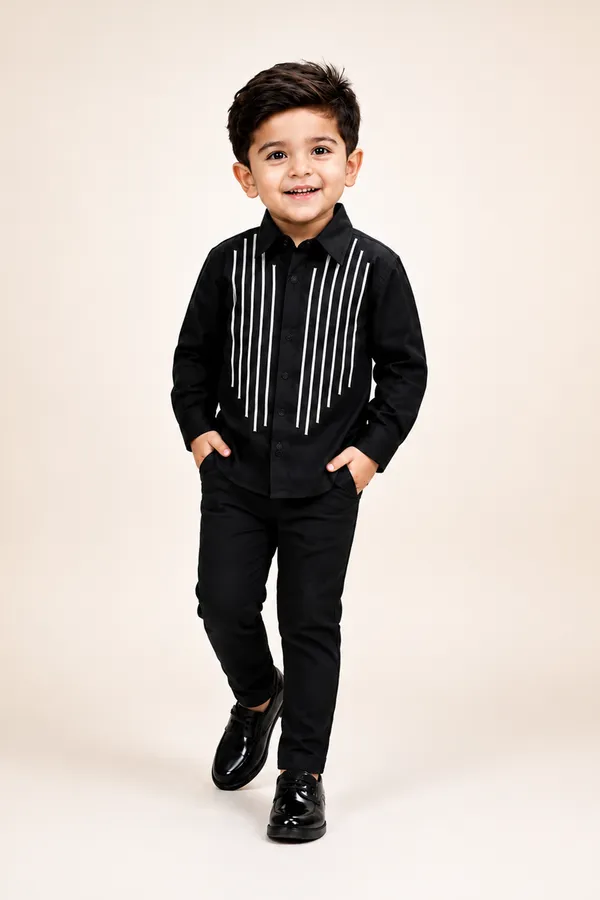 Formal_Boys_Shirt_With_Vertical_Mettalilc_Embellishment_N_Pants_Black_Shirt_With_Pant
