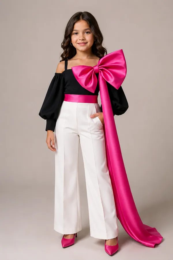 Black_Cold_Shoulder_Jumpsuit_With_And_Detachable_Oversized_Fuchsia_Statement_Bow_Black_N_White