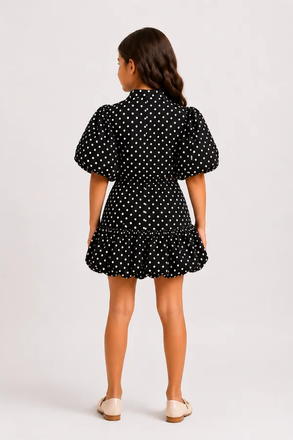 Polka_Dot_Top_Paired_With_A_Matching_Bubble_Skirt_Polka_Dot_Print