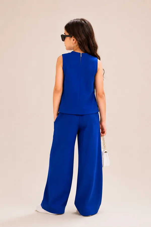 Top_Paired_With_Matching_Wide_Leg_Pants_And_Bow_Appliques_Royal_Blue