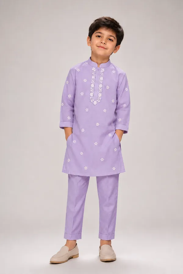 Charming_Lilac_Kurta_Set_With_Handcrafted_Floral_Embroidery_Lilac