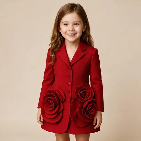 Red_Coat_Dress_With_3d_Flowers_Red
