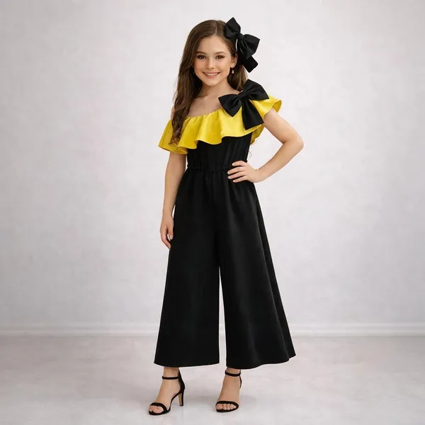 Black_Yellow_Jumpsuit_With_Bow_Detailing_Black_Yellow