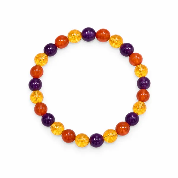 Amethyst,_Carnelian_&_Citrine_Vitality_Bracelet