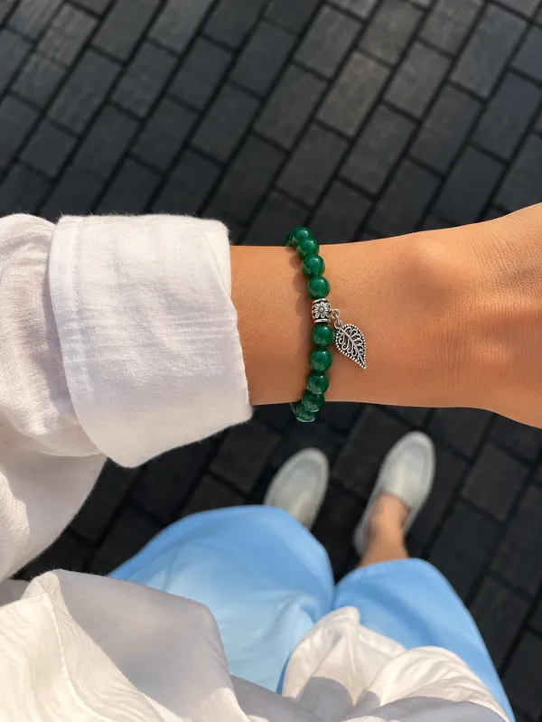 White_Jade_&_Hematite_Grounding_Bracelet