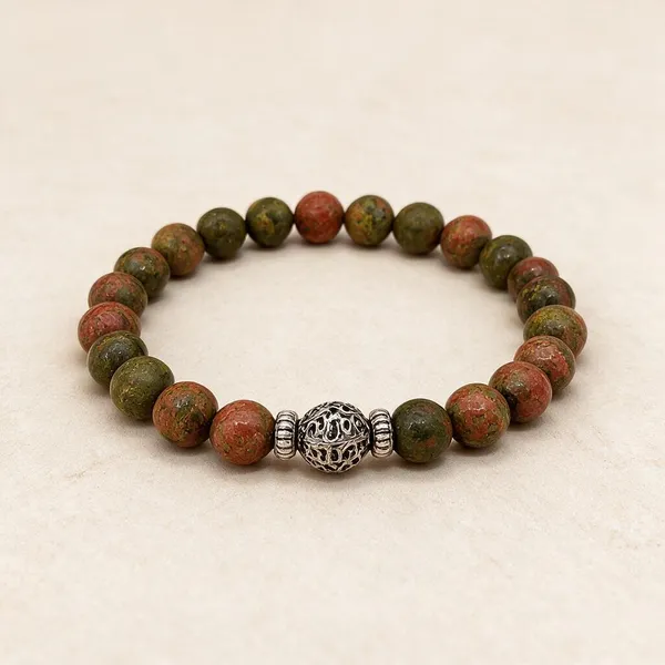 Unakite_Balance_&_Growth_Bracelet_-_Unakite_Jasper