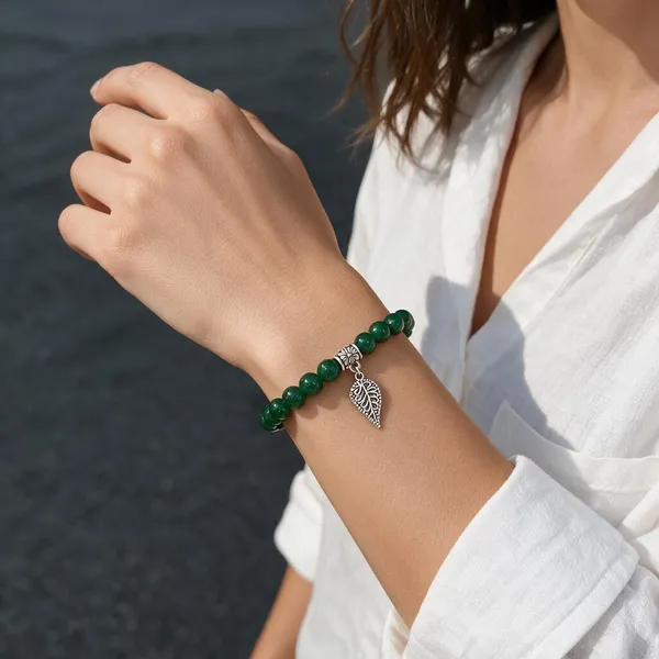 White_Jade_&_Hematite_Grounding_Bracelet