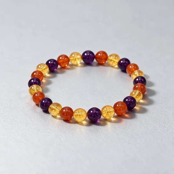 Amethyst,_Carnelian_&_Citrine_Vitality_Bracelet