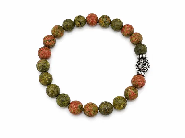 Unakite_Balance_&_Growth_Bracelet_-_Unakite_Jasper