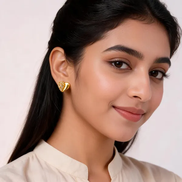Gold_Brass_Stud_Earrings_For_Women