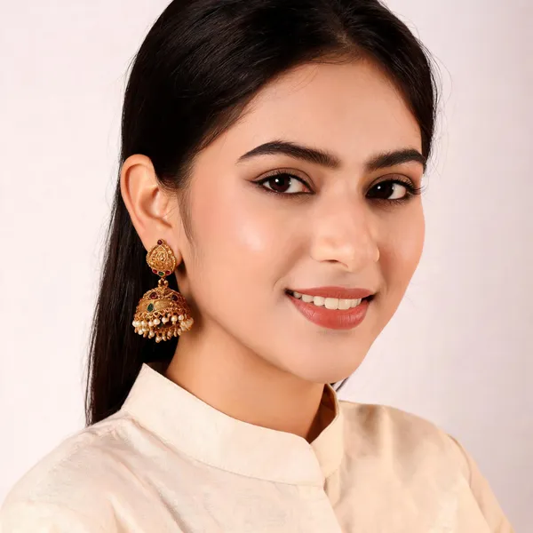 Gold_Brass_Jhumka_Earrings_For_Women