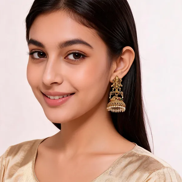 Gold_Brass_Jhumka_Earrings_For_Women
