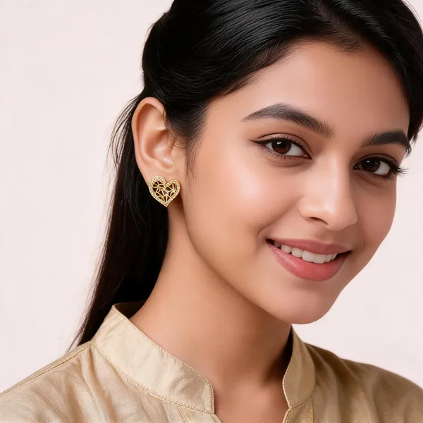 Gold_Brass_Stud_Earrings_For_Women