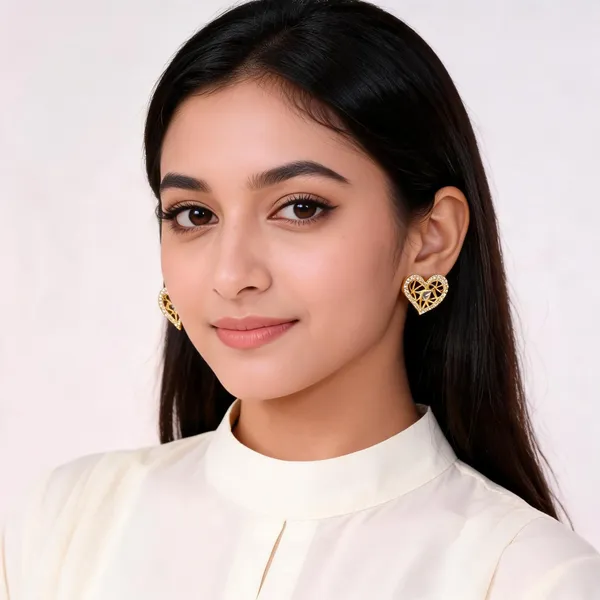Gold_Brass_Stud_Earrings_For_Women