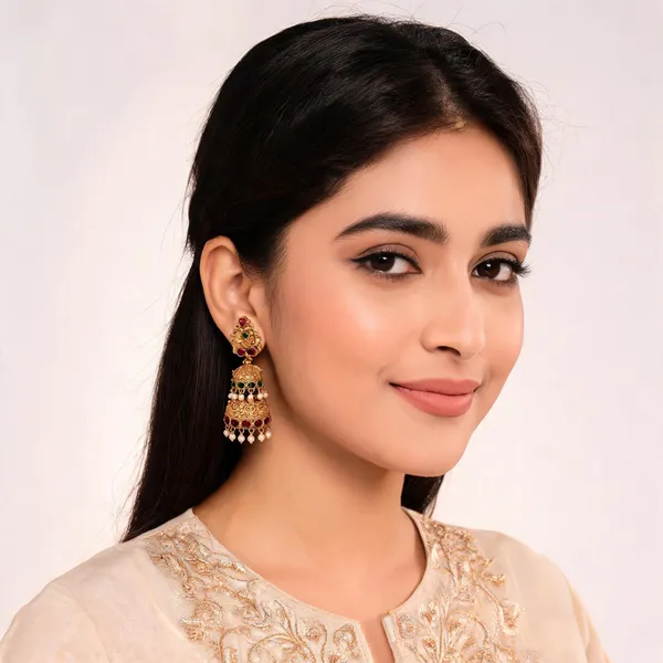 Gold_Brass_Jhumka_Earrings_For_Women